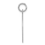 Sterling Silver Rhodium-plated Happy Anniversary Disc Charm - Image 2
