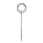 Sterling Silver Rhodium-plated Special Friend Disc Charm - Image 2