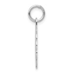Sterling Silver Rhodium-plated Best Friend Disc Charm - Image 2