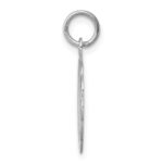 Sterling Silver Rhodium-plated Praying Hands Disc Charm - Image 2