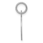Sterling Silver Rhodium-plated Cross Disc Charm - Image 2