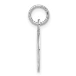 Sterling Silver Rhodium-plated Graduation Day Disc Charm - Image 2