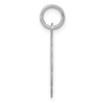 Sterling Silver Rhodium-plated Graduation Day Disc Charm - Image 2