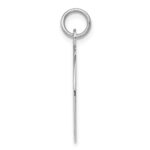 Sterling Silver Rhodium-plated Graduation Day Disc Charm - Image 2
