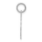 Sterling Silver Rhodium-plated Sweet Sixteen Disc Charm - Image 2