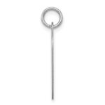 Sterling Silver Rhodium-plated Sweet Sixteen Heart Disc Charm - Image 2