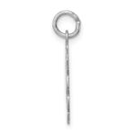 Sterling Silver Rhodium-plated Its a Girl Charm - Image 2