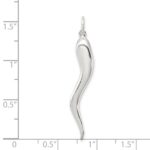 Sterling Silver Italian Horn Pendant - Image 4