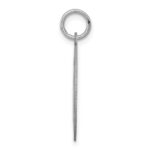 Sterling Silver Rhodium-plated Boxer Disc Charm - Image 2
