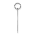 Sterling Silver Rhodium-plated Bull Dog Disc Charm - Image 2