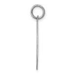Sterling Silver Rhodium-plated Chow Disc Charm - Image 2