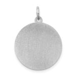 Sterling Silver Rhodium-plated Dalmatian Disc Charm - Image 4