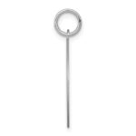 Sterling Silver Rhodium-plated English Springer Disc Charm - Image 2