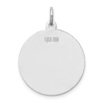 Sterling Silver Rhodium-plated Irish Setter Disc Charm - Image 4