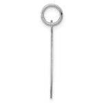Sterling Silver Rhodium-plated Labrador Retrieve Disc Charm - Image 2