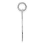 Sterling Silver Rhodium-plated Pekingese Disc Charm - Image 2