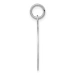 Sterling Silver Rhodium-plated Samoyed Disc Charm - Image 2