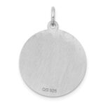 Sterling Silver Rhodium-plated Scottish Terrier Disc Charm - Image 4