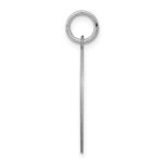 Sterling Silver Rhodium-plated St. Bernard Disc Charm - Image 2