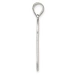 Sterling Silver Rhodium-plated Letter C Initial Pendant - Image 2
