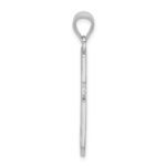 Sterling Silver Rhodium-plated Letter G Initial Pendant - Image 2