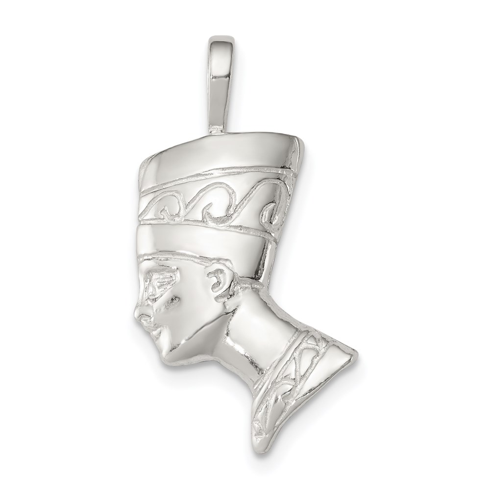 QC3135.jpg Sterling Silver Nefertiti Charm - Image 1
