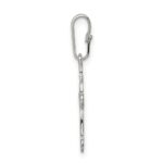 Sterling Silver Budded Cross Charm - Image 2
