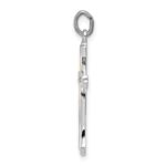 Sterling Silver Platinum-plated and Vermeil Cross Pendant - Image 2