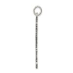 Sterling Silver Antiqued Cross Pendant - Image 2