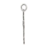 Sterling Silver Antiqued Cross Pendant - Image 2