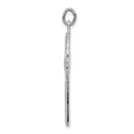 Sterling Silver Platinum-plated Celtic Cross Pendant - Image 2