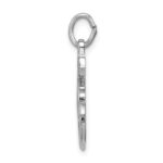 Sterling Silver Platinum-plated Mariner Cross Pendant - Image 2