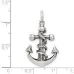 Sterling Silver Antiqued Cross Pendant - Image 3
