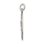 Sterling Silver Antiqued Our Lady of Perpetual Help Oval Medal - Image 2