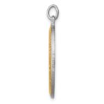 Sterling Silver Platinum-plated & Vermeil St. Christopher Medal - Image 2