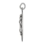 Sterling Silver Antiqued St. Christopher Medal - Image 2