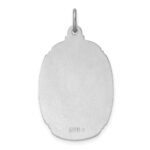 Sterling Silver Platinum-plated St. Christopher Medal - Image 4