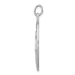 Sterling Silver Platinum-plated St. Anthony Medal - Image 2