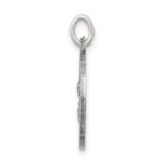 Sterling Silver Antiqued Saint Barbara Medal - Image 2