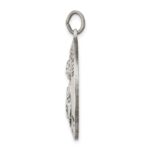 Sterling Silver Antiqued Saint Jude Thaddeus Medal - Image 2