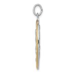 Sterling Silver Reversible Platinum-plated & Vermeil St. Michael Medal - Image 2