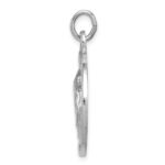 Sterling Silver Rhodium-plated Praying Hands Serenity Prayer on Back Medal - Image 2