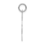 Sterling Silver Rhodium-plated Treble Clef Polished Charm - Image 2