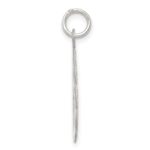 Sterling Silver Rhodium-plated Cross Disc Charm - Image 2