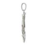 Sterling Silver Antiqued Moon/Fairy Pendant - Image 2