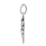 Sterling Silver Antiqued Fairy Pendant - Image 2