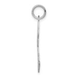 Sterling Silver Rhodium-plated Palm Tree Polished Charm - Image 2