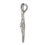 Sterling Silver Antiqued Lion Head Pendant - Image 2