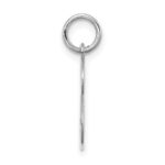 Sterling Silver Rhodium-plated Stamped Letter S Initial Charm - Image 2