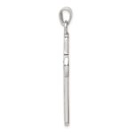 Sterling Silver Mulit-colored Shell Cross Pendant - Image 2